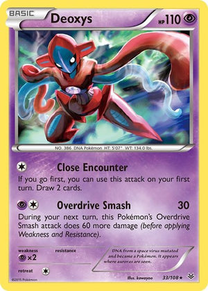 Pokemon TCG - XY - Roaring Skies - Deoxys - 33/108 - Holofoil