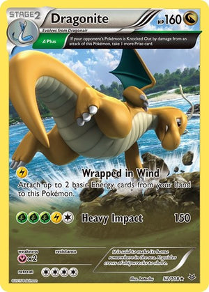 Pokemon TCG - XY - Roaring Skies - Dragonite - 52/108 - Reverse Holofoil