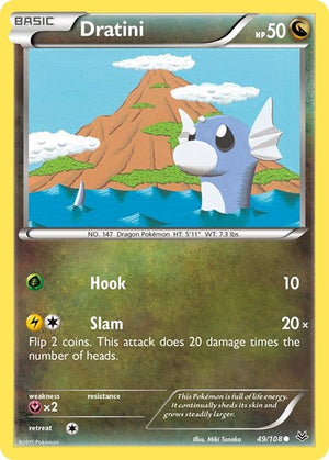 Pokemon TCG - XY - Roaring Skies - Dratini - 49/108 - Reverse Holofoil