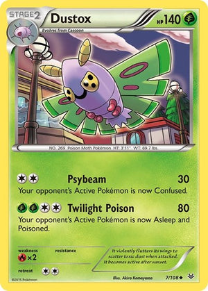Pokemon TCG - XY - Roaring Skies - Dustox - 7/108