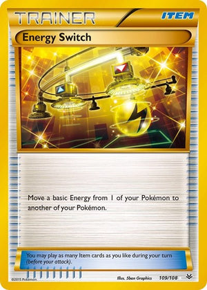 Pokemon TCG - XY - Roaring Skies - Energy Switch - 109/108 - Holofoil