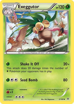 Pokemon TCG - XY - Roaring Skies - Exeggutor - 2/108 - Reverse Holofoil