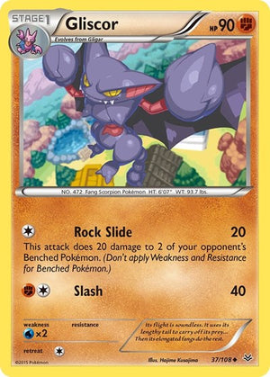 Pokemon TCG - XY - Roaring Skies - Gliscor - 37/108