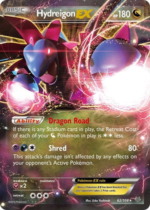 Pokemon TCG - XY - Roaring Skies - Hydreigon EX - 62/108 - Holofoil