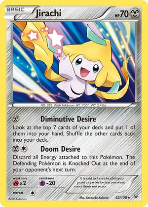 Pokemon TCG - XY - Roaring Skies - Jirachi - 42/108 - Holofoil