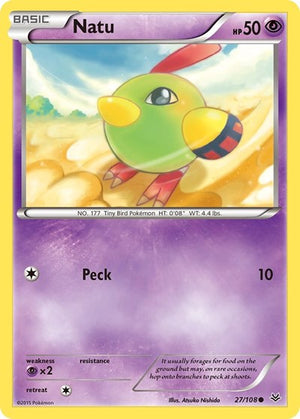 Pokemon TCG - XY - Roaring Skies - Natu - 27/108