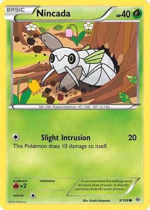 Pokemon TCG - XY - Roaring Skies - Nincada - 9/108