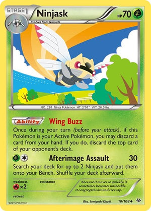 Pokemon TCG - XY - Roaring Skies - Ninjask - 10/108