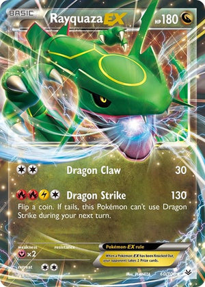 Pokemon TCG - XY - Roaring Skies - Rayquaza EX - 60/108 - Holofoil