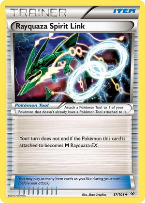 Pokemon TCG - XY - Roaring Skies - Rayquaza Spirit Link - 87/108