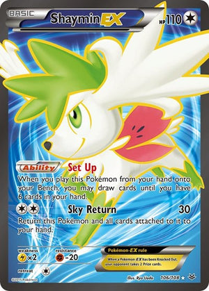 Pokemon TCG - XY - Roaring Skies - Shaymin EX - 106/108 - Holofoil