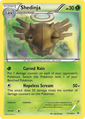 Pokemon TCG - XY - Roaring Skies - Shedinja - 11/108 - Reverse Holofoil