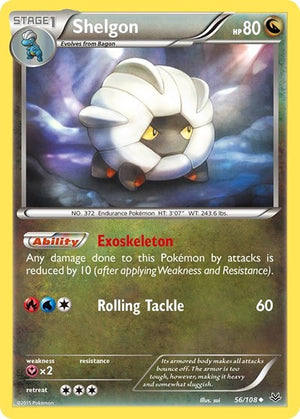 Pokemon TCG - XY - Roaring Skies - Shelgon - 56/108