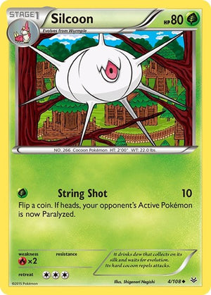 Pokemon TCG - XY - Roaring Skies - Silcoon - 4/108
