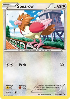 Pokemon TCG - XY - Roaring Skies - Spearow - 65/108