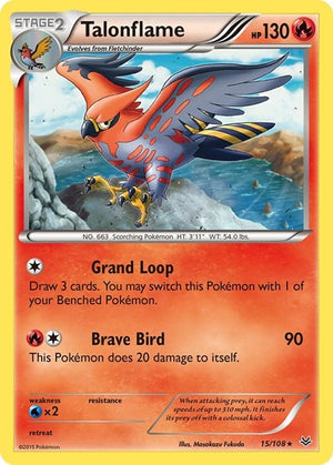Pokemon TCG - XY - Roaring Skies - Talonflame - 15/108