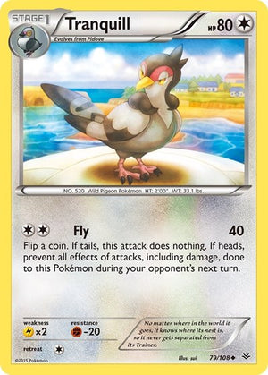 Pokemon TCG - XY - Roaring Skies - Tranquill - 79/108