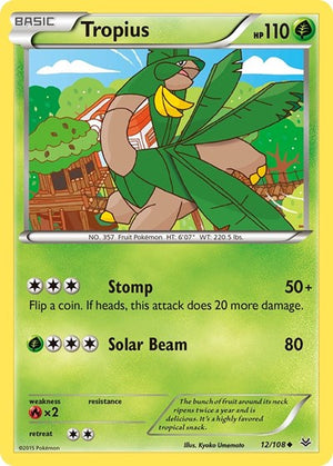 Pokemon TCG - XY - Roaring Skies - Tropius - 12/108