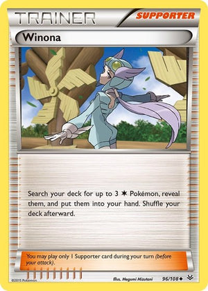 Pokemon TCG - XY - Roaring Skies - Winona - 96/108 - Reverse Holofoil