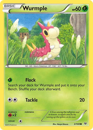 Pokemon TCG - XY - Roaring Skies - Wurmple - 3/108