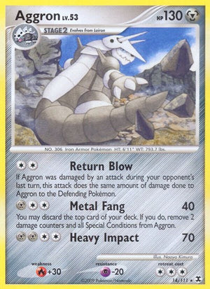 Pokemon TCG - Rising Rivals - Aggron - 14/111 - Reverse Holofoil