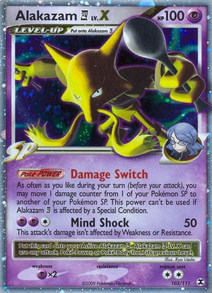 Pokemon TCG - Rising Rivals - Alakazam E4 Lv.X - 103/111 - Holofoil