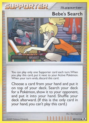 Pokemon TCG - Rising Rivals - Bebe's Search - 89/111 - Reverse Holofoil