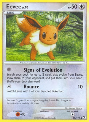 Pokemon TCG - Rising Rivals - Eevee - 59/111 - Reverse Holofoil