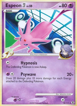 Pokemon TCG - Rising Rivals - Espeon E4 - 18/111 - Reverse Holofoil