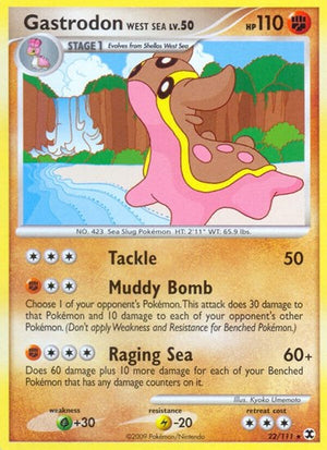 Pokemon TCG - Rising Rivals - Gastrodon West Sea - 22/111 - Reverse Holofoil