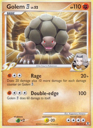 Pokemon TCG - Rising Rivals - Golem E4 - 23/111 - Reverse Holofoil