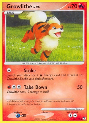 Pokemon TCG - Rising Rivals - Growlithe - 63/111