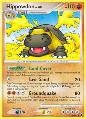 Pokemon TCG - Rising Rivals - Hippowdon - 25/111