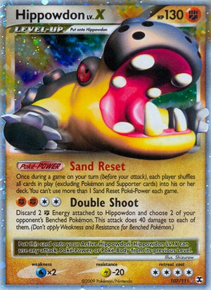 Pokemon TCG - Rising Rivals - Hippowdon Lv.X - 107/111 - Holofoil