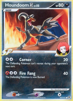 Pokemon TCG - Rising Rivals - Houndoom E4 - 65/111 - Reverse Holofoil