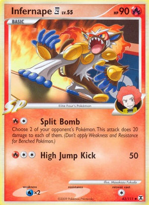 Pokemon TCG - Rising Rivals - Infernape E4 - 43/111 - Reverse Holofoil