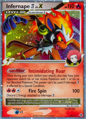 Pokemon TCG - Rising Rivals - Infernape E4 Lv.X - 108/111 - Holofoil
