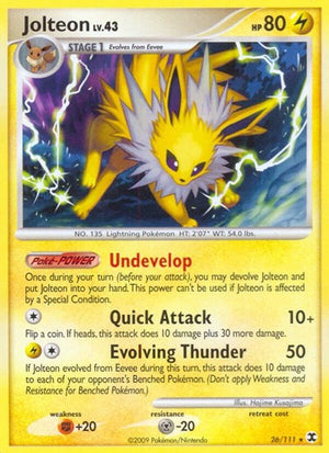 Pokemon TCG - Rising Rivals - Jolteon - 26/111