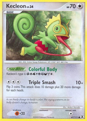 Pokemon TCG - Rising Rivals - Kecleon - 67/111 - Reverse Holofoil