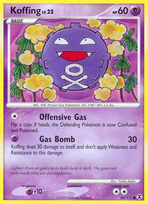 Pokemon TCG - Rising Rivals - Koffing - 68/111 - Reverse Holofoil