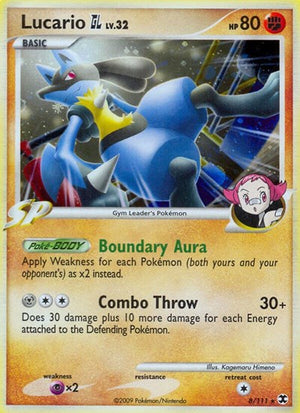 Pokemon TCG - Rising Rivals - Lucario GL - 8/111 - Holofoil