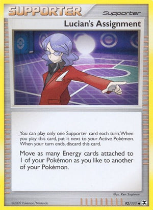 Pokemon TCG - Rising Rivals - Lucian's Assignment - 92/111 - Reverse Holofoil