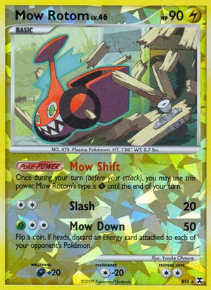 Pokemon TCG - Rising Rivals - Mow Rotom - RT4 - Reverse Holofoil