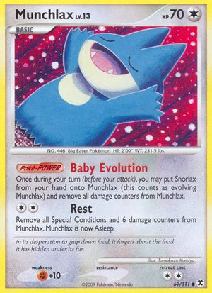 Pokemon TCG - Rising Rivals - Munchlax - 69/111 - Reverse Holofoil