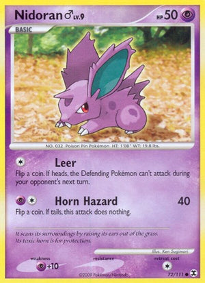 Pokemon TCG - Rising Rivals - Nidoran M - 72/111 - Reverse Holofoil