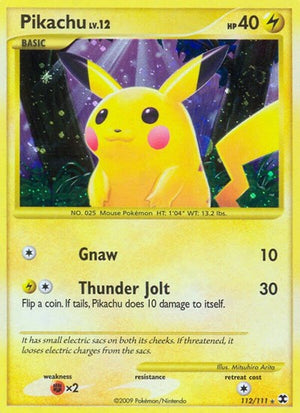Pokemon TCG - Rising Rivals - Pikachu - 112/111 - Holofoil