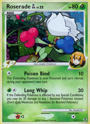 Pokemon TCG - Rising Rivals - Roserade GL - 12/111 - Holofoil
