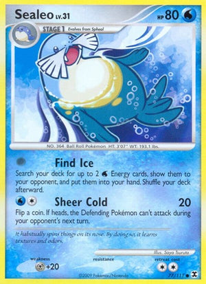 Pokemon TCG - Rising Rivals - Sealeo - 77/111 - Reverse Holofoil