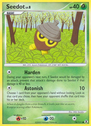 Pokemon TCG - Rising Rivals - Seedot - 78/111 - Reverse Holofoil