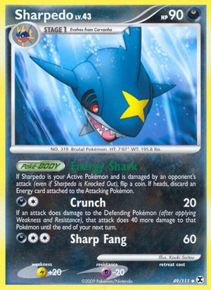 Pokemon TCG - Rising Rivals - Sharpedo - 49/111